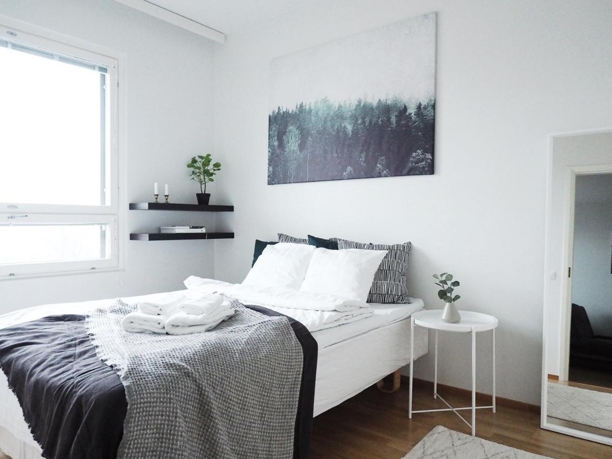 2Ndhomes Tampere "Espa": Modern Apartment with Sunset View and Sauna Exterior photo